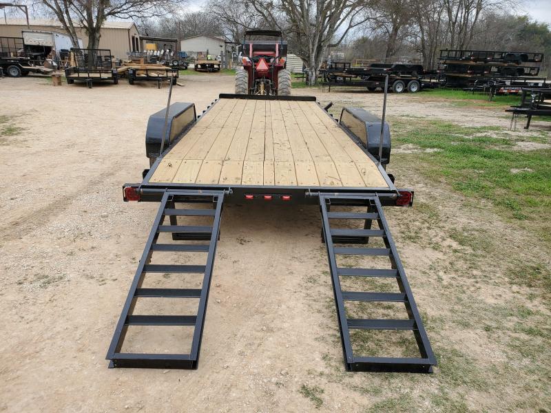 83 X 20 Bumper Pull Lowboy Equipment Trailer 14k GVWR Blue Star