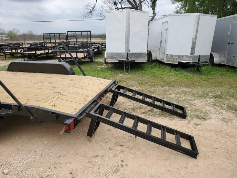 83 X 20 Bumper Pull Lowboy Equipment Trailer 14k GVWR Blue Star