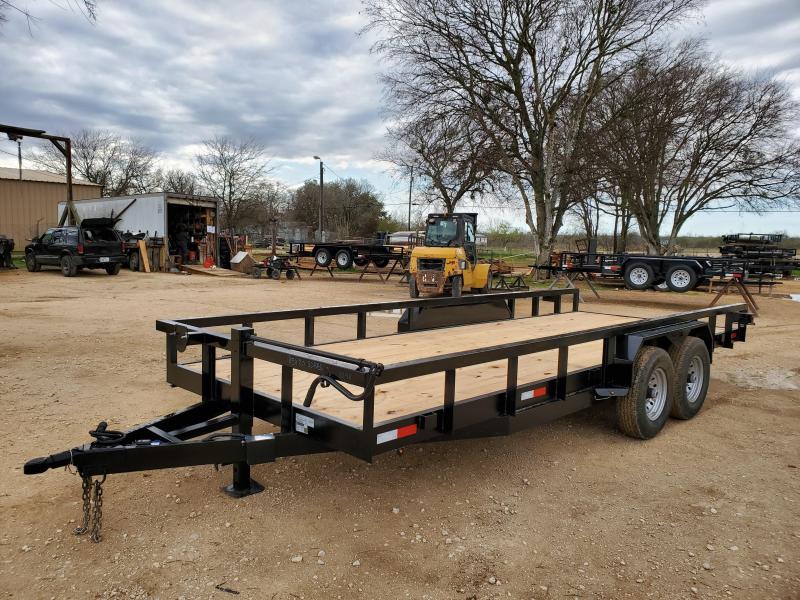83 X 20 HeavyDuty Utility Trailer w/ Brakes & Ramps 14k GVWR Blue