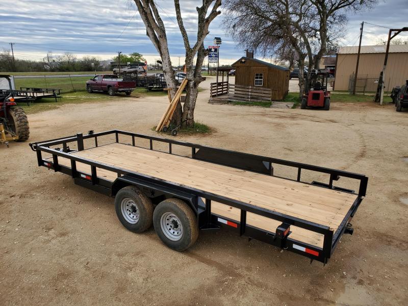 83 X 20 HeavyDuty Utility Trailer w/ Brakes & Ramps 14k GVWR Blue