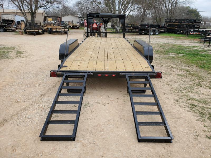 83 X 20 Gooseneck Lowboy Equipment Trailer 14k GVWR Blue Star
