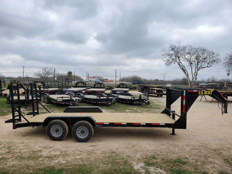 83 X 20 Gooseneck Lowboy Equipment Trailer 14k GVWR Blue Star