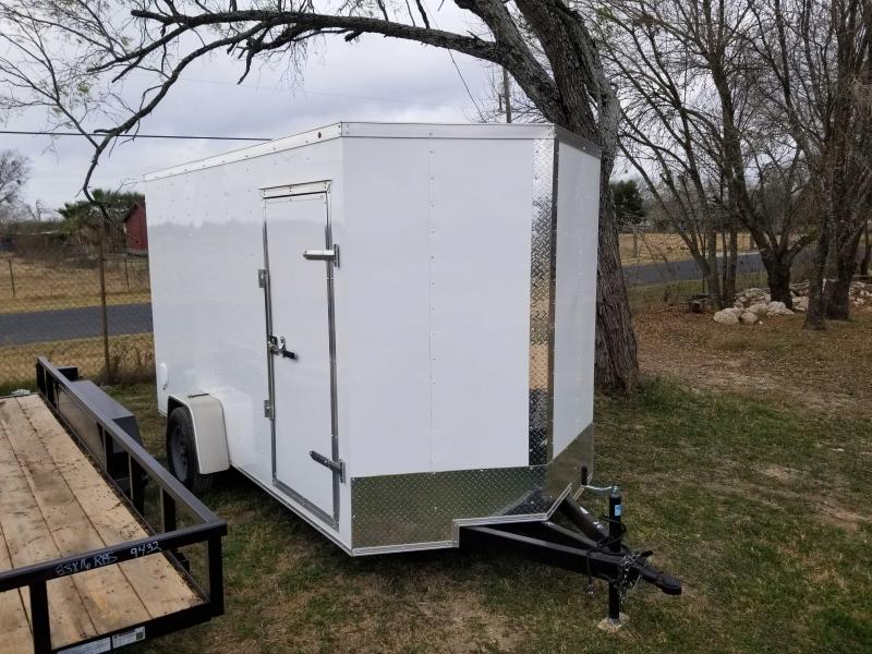 6 X 12 Single Axle Enclosed Cargo Trailer Blue Star Trailer Supply