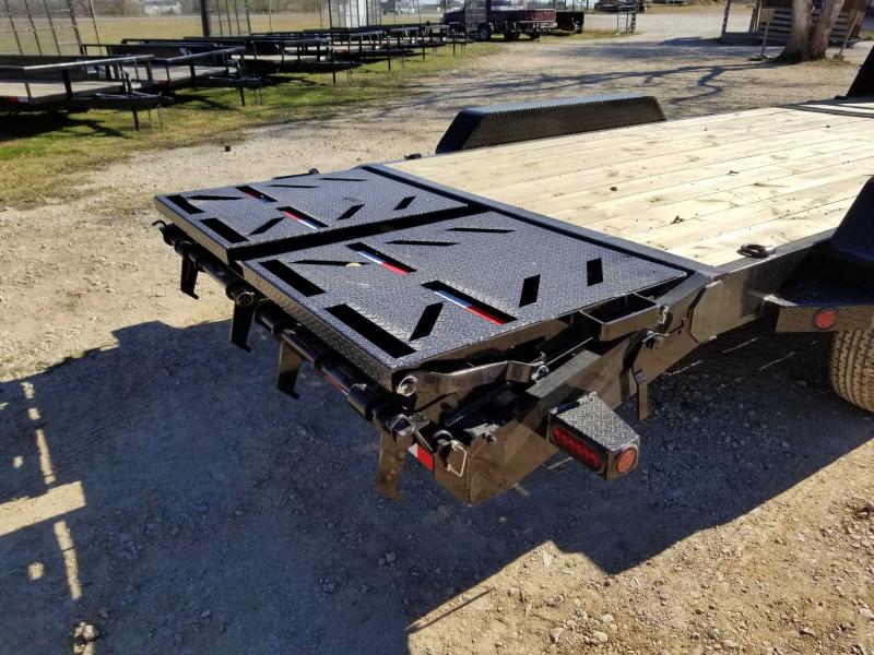 83 X 20 Gooseneck Lowboy Equipment Trailer 14k GVWR Blue Star