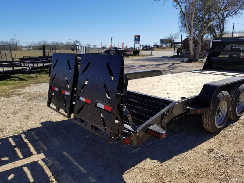 83 X 20 Gooseneck Lowboy Equipment Trailer 14k GVWR Blue Star
