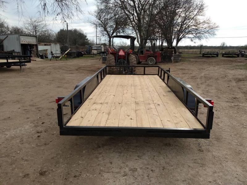 78 X 16 Tandem Axle Utility Trailer w/ Brakes & Ramps Blue Star