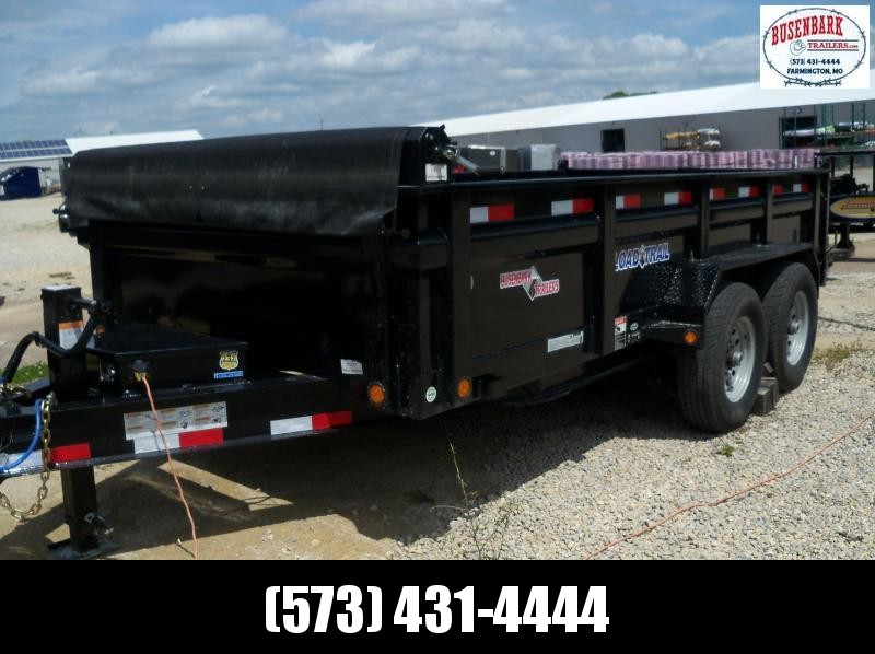 14x083 Load Trail Black Tandem Axle Dump Trailer Scissor Lift DT8314072 14x083 Load Trail Black Tandem Axle Dump Trailer Scissor Lift DT8314072