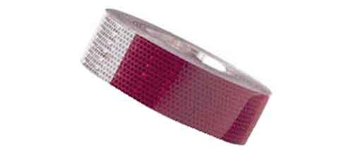 Tape Reflective Red and White per foot Tape Reflective Red and White per foot