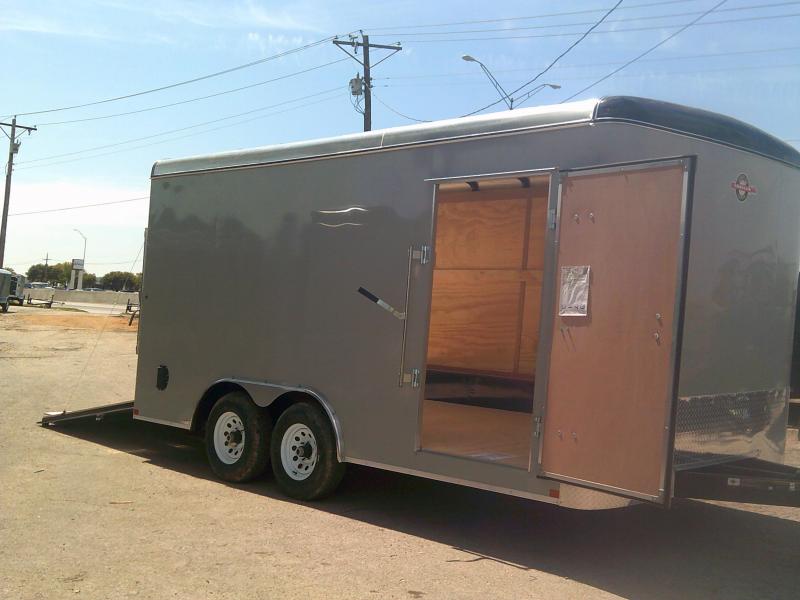 2019 CarryOn 8.5X16 Enclosed Cargo Trailer W/ Rear Ramp Enclosed