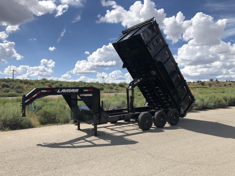 2019 Lamar Trailers DL-21k-gooseneck-4' side Dump Trailer 2019 Lamar Trailers DL-21k-gooseneck-4' side Dump Trailer