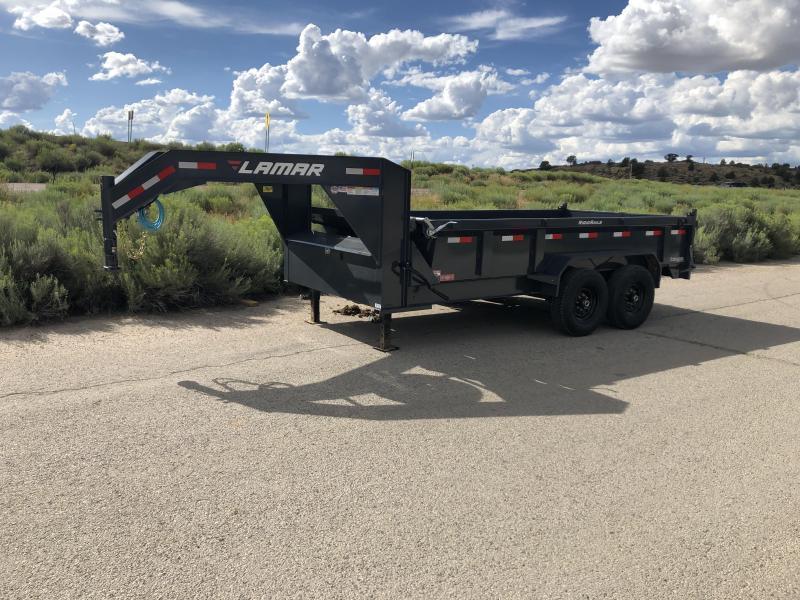 **ON SALE- 2019 Lamar Trailers DL-7k-16 Gooseneck Dump Trailer- 7 Gauge 1 Piece Floor-Rigid Rails-12 inch Cross Pieces- Rear Support Stands- Tarp Kit- 3 Way Gate- Ramps- Dual Jacks- **Free Spare Tire **ON SALE- 2019 Lamar Trailers DL-7k-16 Gooseneck Dump Trailer- 7 Gauge 1 Piece Floor-Rigid Rails-12 inch Cross Pieces- Rear Support Stands- Tarp Kit- 3 Way Gate- Ramps- Dual Jacks- **Free Spare Tire