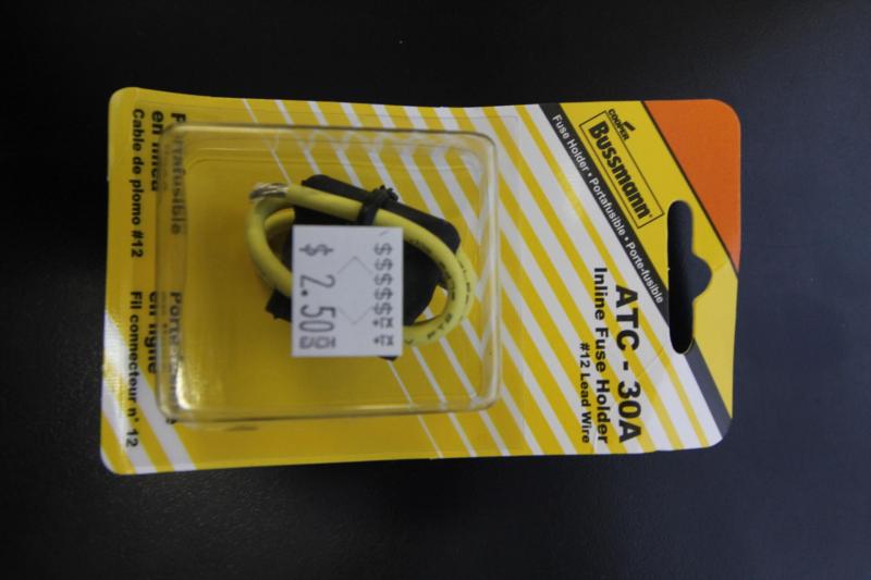 ATC-30A Inline fuse Holder #12 Lead Wire