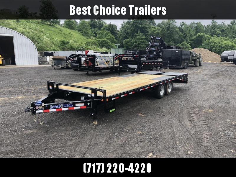 2019 Load Trail 102x24' Load Trail Beavertail Deckover Flatbed Trailer 14000# GVW * FULL WIDTH RAMPS * I-BEAM FRAME * FRONT TOOLBOX * DUAL JACKS * PRIMER * DEXTER AXLES * 16" O.C. C/M * RUBRAIL/STAKE POCKETS/PIPE SPOOLS * CLEARANCE 2019 Load Trail 102x24' Load Trail Beavertail Deckover Flatbed Trailer 14000# GVW * FULL WIDTH RAMPS * I-BEAM FRAME * FRONT TOOLBOX * DUAL JACKS * PRIMER * DEXTER AXLES * 16" O.C. C/M * RUBRAIL/STAKE POCKETS/PIPE SPOOLS * CLEARANCE