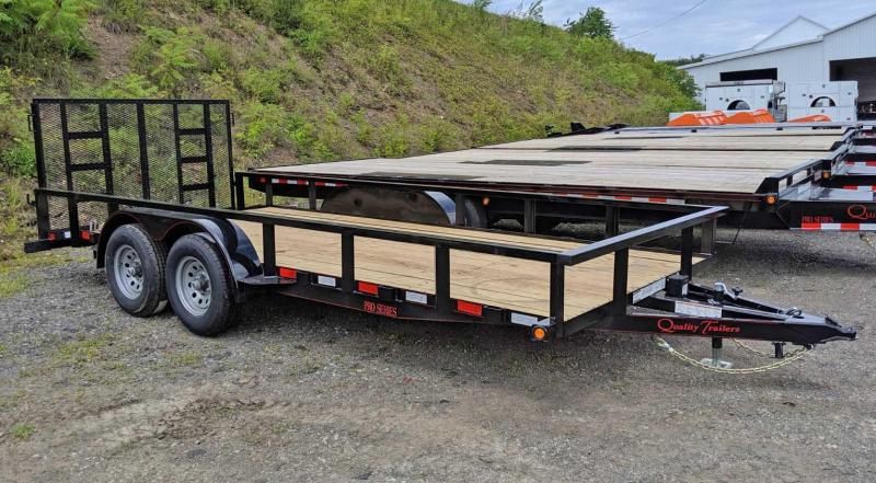 NEW 2020 Quality 7x18 HD PRO Utility Trailer w/ 2' Dove Tail & Spring Assist Rear Gate (9990# GVW!!) NEW 2020 Quality 7x18 HD PRO Utility Trailer w/ 2' Dove Tail & Spring Assist Rear Gate (9990# GVW!!)