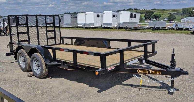 NEW 2020 Quality 7x14 Tandem Utility Trailer w/ Spring Assist Gate NEW 2020 Quality 7x14 Tandem Utility Trailer w/ Spring Assist Gate
