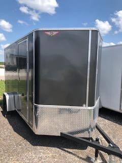 2020 H and H Trailers 6'x10' Charcoal Cargo 3.5k Axle Enclosed Flat Top V-Nose Trailer 2020 H and H Trailers 6'x10' Charcoal Cargo 3.5k Axle Enclosed Flat Top V-Nose Trailer