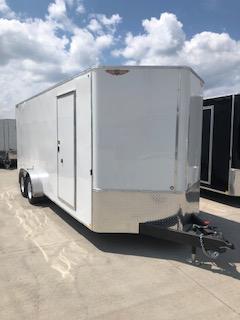 2019 H and H Trailers 7x20 White Enclosed V-Nose Tandem Axle 2019 H and H Trailers 7x20 White Enclosed V-Nose Tandem Axle