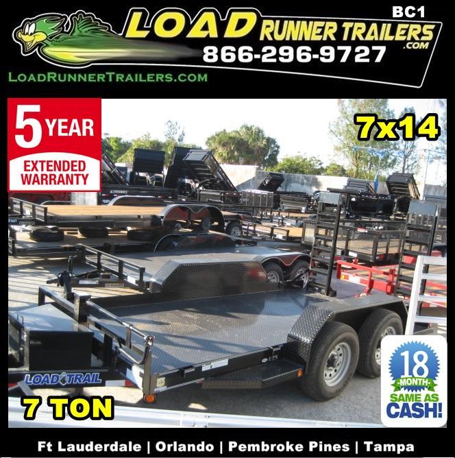 *BC1* 7x14 Bobcat Equipment Hauler Trailer|LR Trailers 7 x 14 | BC80-14T7-SD/KR *BC1* 7x14 Bobcat Equipment Hauler Trailer|LR Trailers 7 x 14 | BC80-14T7-SD/KR