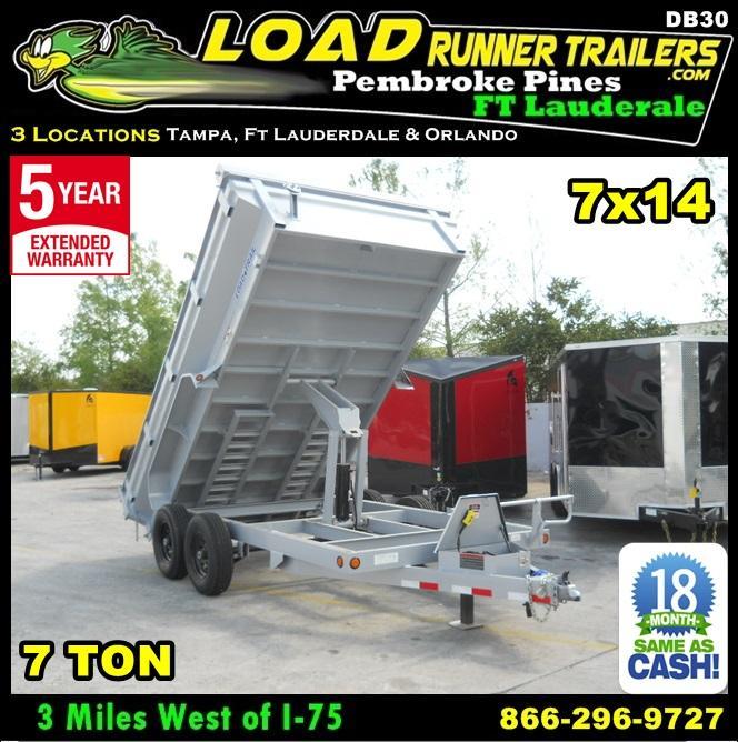 *DB30* 7x14 7 TON Dump Trailer KING/Flared Sides Trailers 7 x 14 | DK83-14T7-24S *DB30* 7x14 7 TON Dump Trailer KING/Flared Sides Trailers 7 x 14 | DK83-14T7-24S