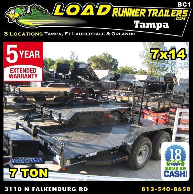 *BC1* 7x14 Bobcat Equipment Hauler Trailer|LR Trailers 7 x 14 | BC80-14T7-SD/KR *BC1* 7x14 Bobcat Equipment Hauler Trailer|LR Trailers 7 x 14 | BC80-14T7-SD/KR