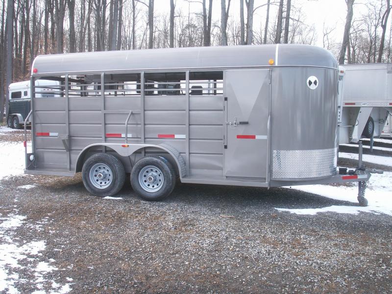 2015 WW Trailer 16 ALL ALUMINUM 7WIDE Stock / Stock Combo Trailer