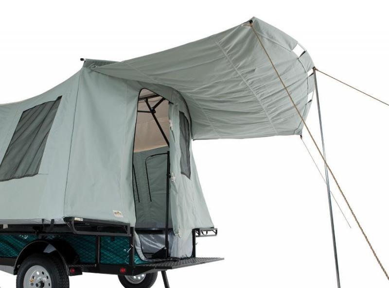 Large Awning Mountain West Trailer Sales Flatbed and Cargo Trailers