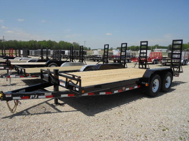 18'+Tandem+Axle+Trailer Home Current Inventory Flatbed PJ Trailer 18' Tandem Axle Flatbed with ...