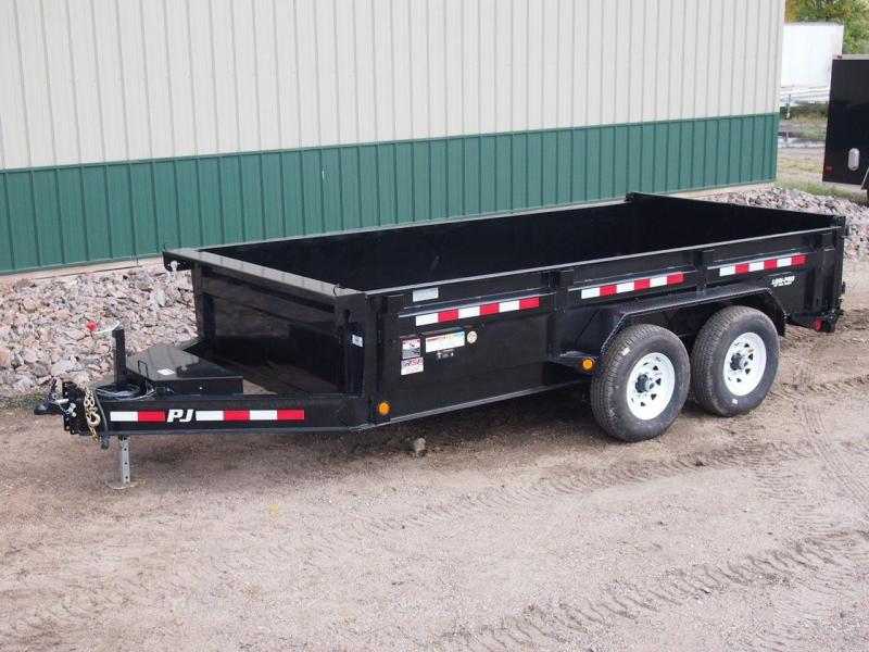 2020 PJ 14' x 83" 14k Low-Pro Dump Trailer w/Fork Holder 2020 PJ 14' x 83" 14k Low-Pro Dump Trailer w/Fork Holder