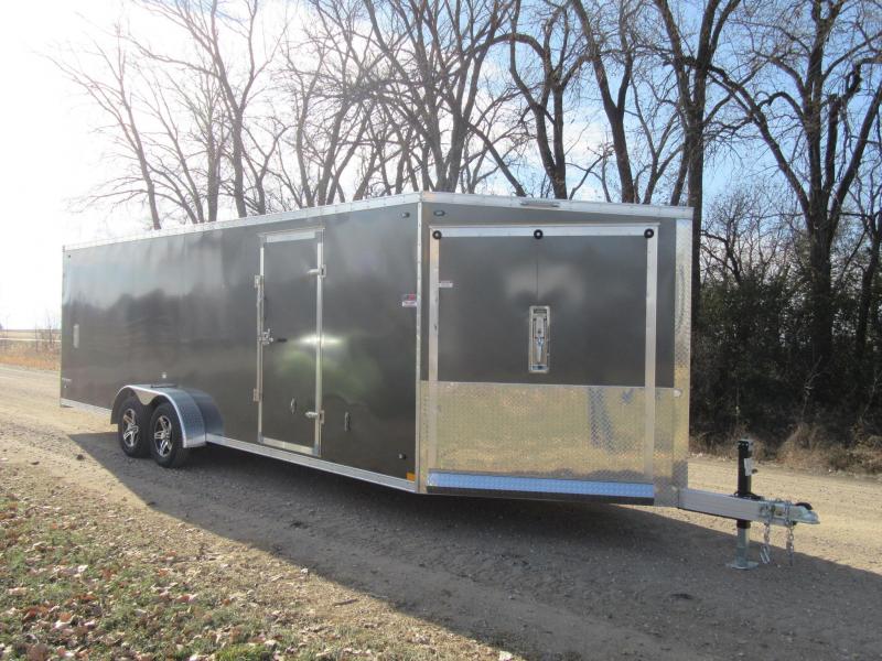 2020 7'x29' Stealth Predator Aluminum Enclosed Snowmobile Trailer 2020 7'x29' Stealth Predator Aluminum Enclosed Snowmobile Trailer