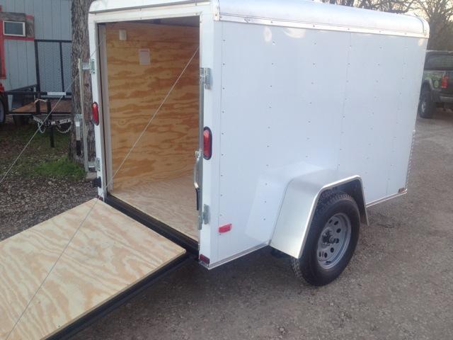Enclosed+Cargo+Trailers+Dallas+TX ... Cargo / 2015 Lark Cargo Trailer 5x8 ramp door Enclosed Trailer Waco Tx