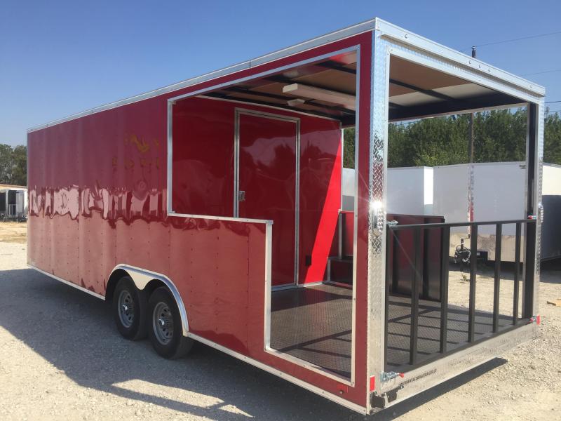 2017 8.5x24 Porch trailer Vending / Concession Trailer Enclosed