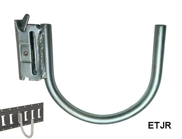 E-TRACK J-HOOK 1/2 INCH x 4 1/4 INCH ROUND ZINC PLATED E-TRACK J-HOOK 1/2 INCH x 4 1/4 INCH ROUND ZINC PLATED