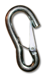SAFETY CHAIN HOOK WITH LATCH FITS 1/4 INCH CHAIN ZINC SAFETY CHAIN HOOK WITH LATCH FITS 1/4 INCH CHAIN ZINC