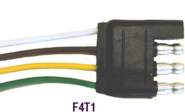 4 WAY FLAT 18 GAGE WIRE 12 INCH MALE END ONLY 4 WAY FLAT 18 GAGE WIRE 12 INCH MALE END ONLY