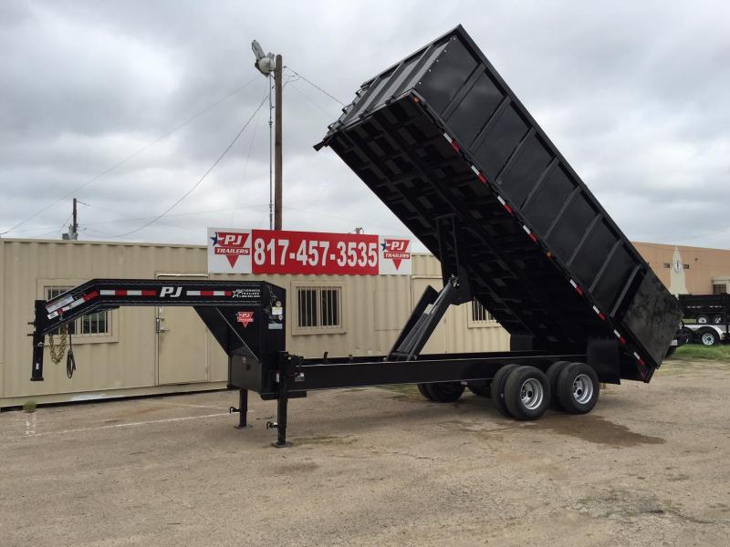 PJ Trailers Gooseneck Tandem Dual Dump 96"X20' W/4'Sides Nationwide