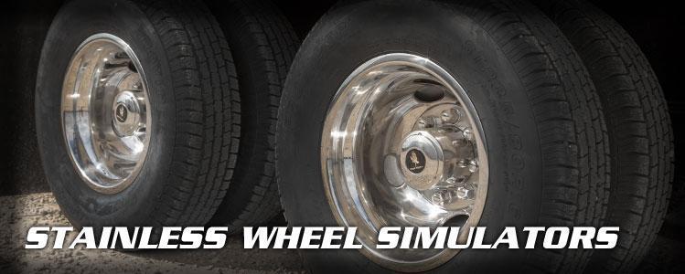 Chrome Dual Wheel Simulators 16" Chrome Dual Wheel Simulators 16"