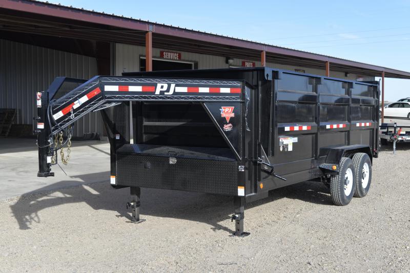 2017 PJ 83"x16' Gooseneck Dump Trailer Happy Trailer Sales PJ