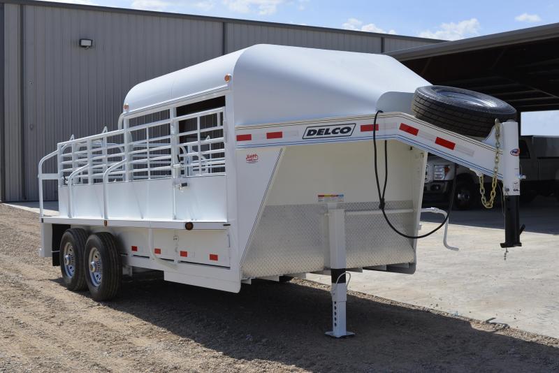 2016 Delco 6'8"x16' Premium Livestock Catch Trailer Happy Trailer