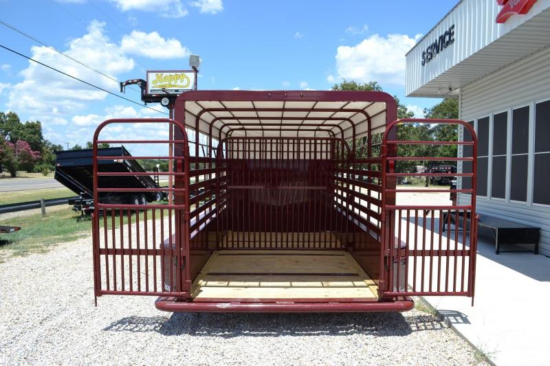 2017 BCI 6'8"x14' Bumper Pull Livestock Trailer w/Tarp Happy Trailer