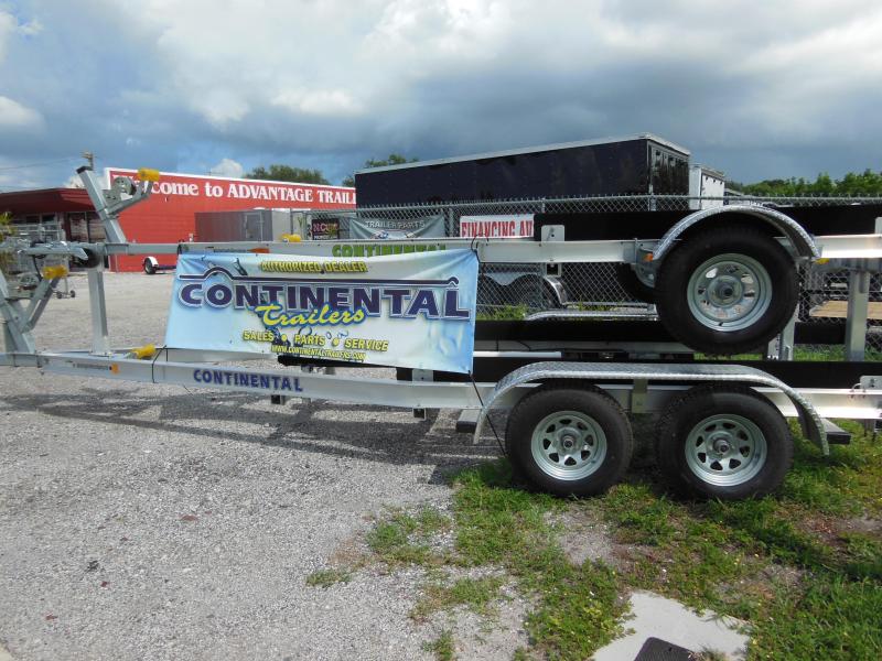 2017 Continental Trailers JB1612 Galvanized Bass/Jon Boat Trailer