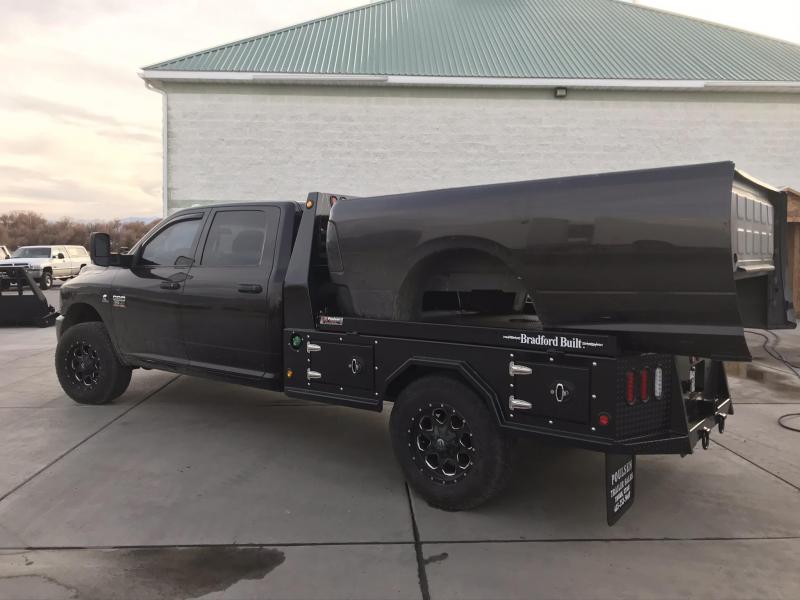 Bradford Built Steel 4Box Utility Full Skirted Truck Bed For Single Wheel Long Bed Truck