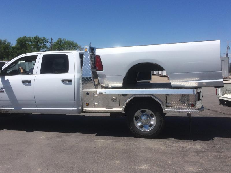 Bradford Built Aluminum 4Box Utility Full Skirted Truck Bed For Single Wheel Long Bed Truck