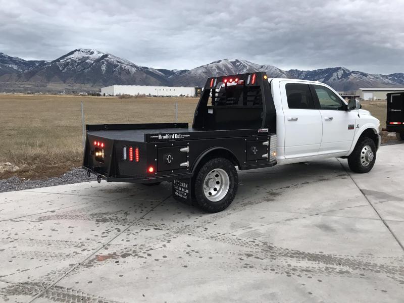 Bradford Built Steel 4Box Utility Full Skirted Truck Bed For Dual Wheel Long Bed Truck