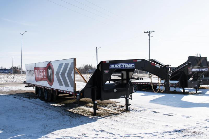 2020 Sure-Trac 8.5 x 20 + 10 25.9K HD Deckover w/ Hydraulic Beavertail Flatbed Trailer 2020 Sure-Trac 8.5 x 20 + 10 25.9K HD Deckover w/ Hydraulic Beavertail Flatbed Trailer