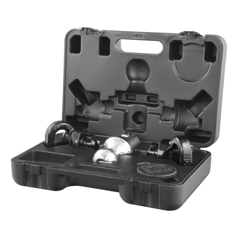 Curt Manufacturing OEM Puck System Gooseneck Ball & Safety Chain Anchor Kit - Chevy Ford GMC & NIssan Curt Manufacturing OEM Puck System Gooseneck Ball & Safety Chain Anchor Kit - Chevy Ford GMC & NIssan