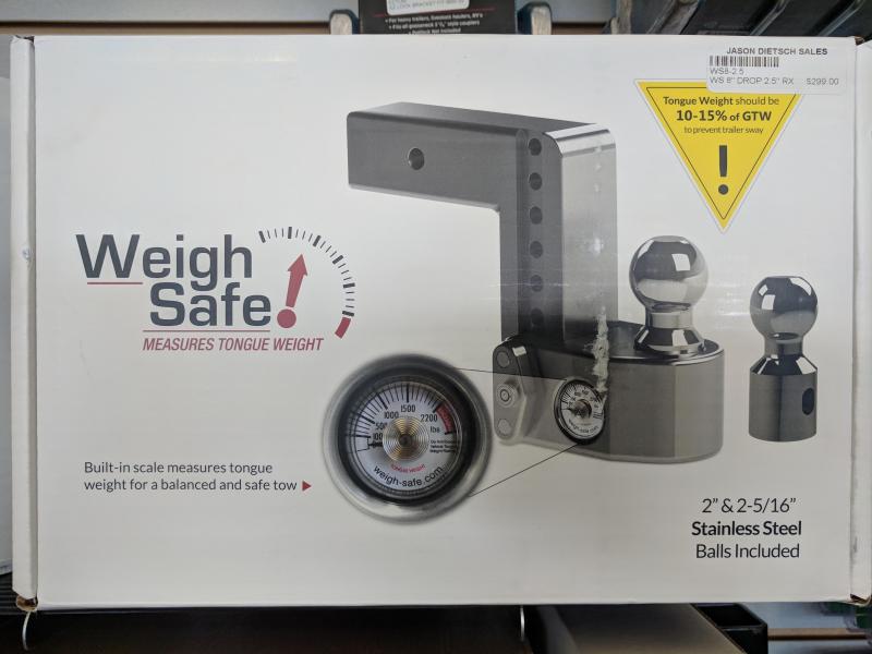 WEIGH SAFE TONGUE WEIGHT HITCH FOR 2" RX WEIGH SAFE TONGUE WEIGHT HITCH FOR 2" RX