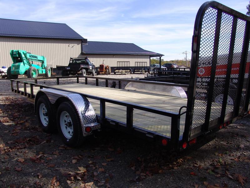 18'+Tandem+Axle+Trailer Home / 2014 PJ U8 18' X 83" Tandem Axle Utility Trailer Ramp