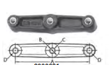 TRAILER EQUALIZER 9/16 ALL HOLES STRT STRAIGHT 8 CNTR END HOLES