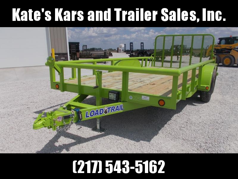 SAFETY GREEN!! Load Trail 83"X16' Landscape Utility Trailer SAFETY GREEN!! Load Trail 83"X16' Landscape Utility Trailer