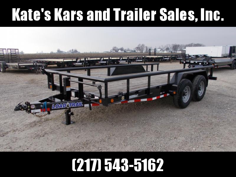 2020 Load Trail 83X18' Pipe Top Rails Rear Slide out ramps 14K Equipment Trailer 2020 Load Trail 83X18' Pipe Top Rails Rear Slide out ramps 14K Equipment Trailer